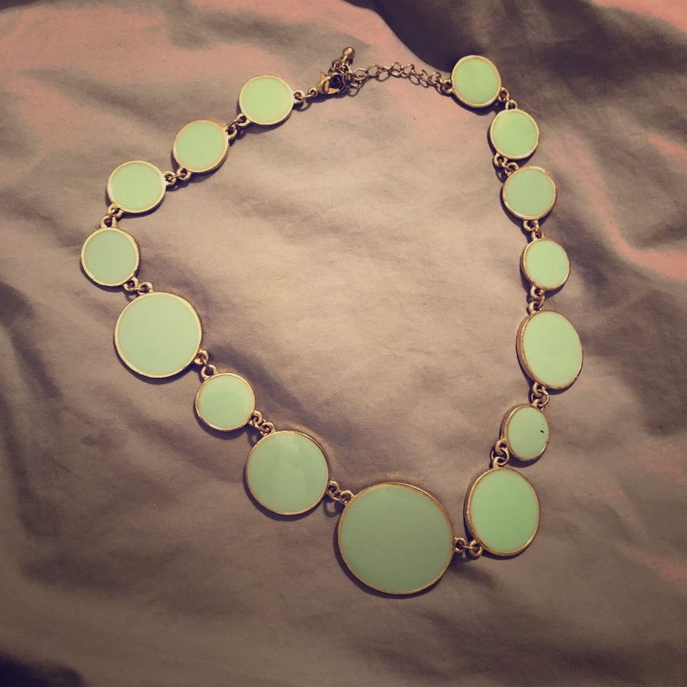 Teal and Gold necklace